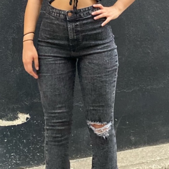 Pretty little thing flare jeans in acid wash - Picture 5 of 5